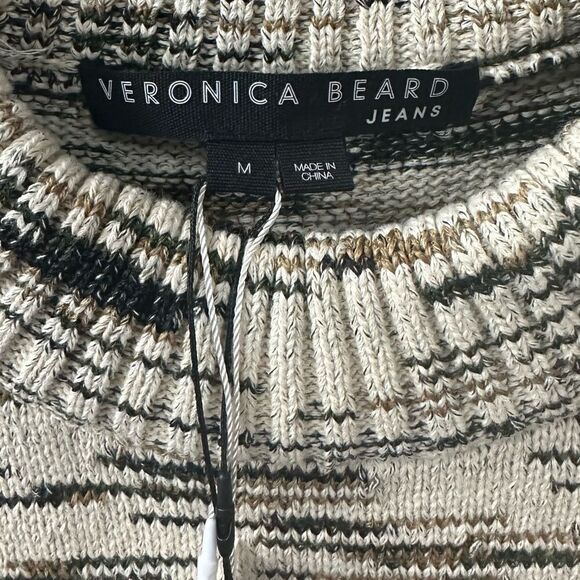 Veronica Beard Gerona Organic Cotton Crewneck Sweater Size M - Picture 5 of 11